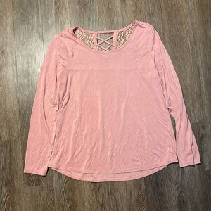 pink no boundaries lace top